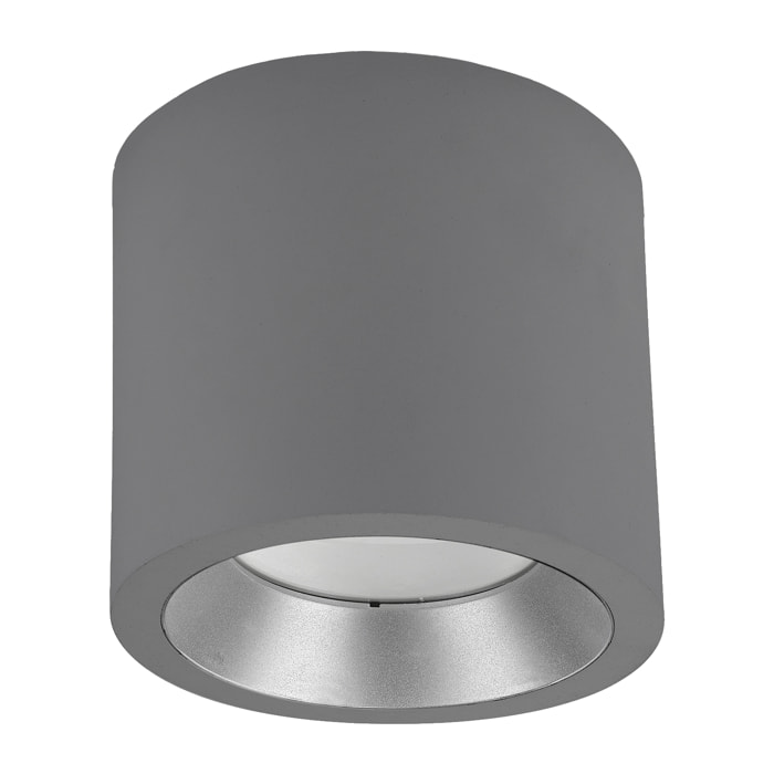 LEDS C4 Plafón IP66 Cosmos LED ø126mm LED 17.6 Blanco cálido - 3000K ON-OFF Gris 1118lm