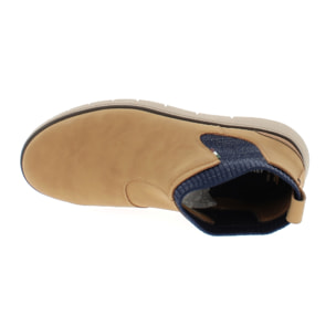 Armata di Mare Scarpe Uomo Stivaletti Chelsea Boots con Soletta Rimovibile in Memory Foam AMU W24L636 Ocher