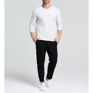 MAGLIA UOMO MANICA LUNGA COTONE FIAMMATO