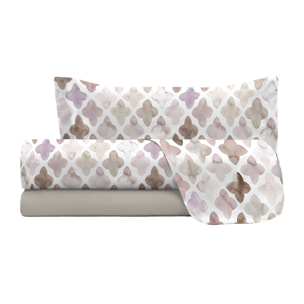 COMPLETO LETTO FASHION, 100% Microfibra, No Stiro - FLORENCE