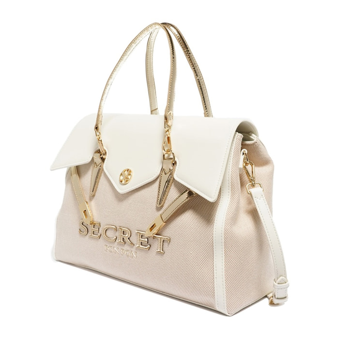 Borsa a mano da donna - Modello Eglantine Chic - 100% poliuretano - 31.5 x 22.5 x 14.5 cm