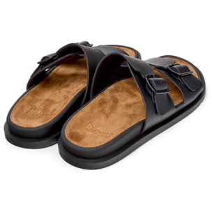 Sandali - CAMPER Lluc Sandal - Nero - Pelle liscia