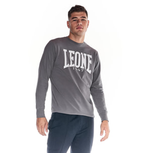 Camiseta de hombre Leone Basic de algodón de manga larga