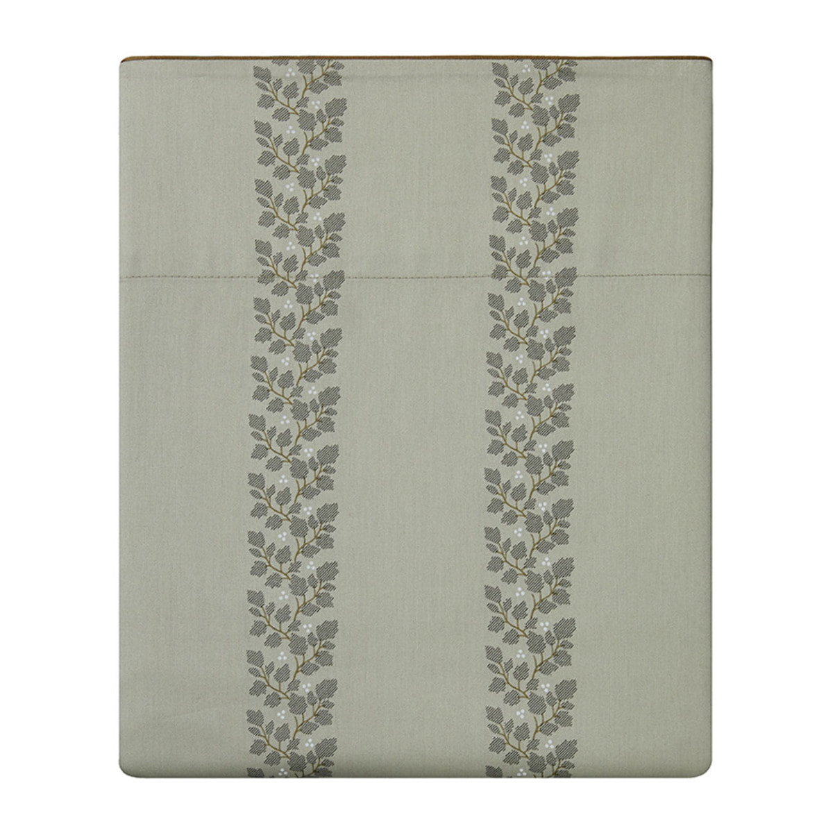 Drap plat en satin de coton bio imprimé, BEL AMI, Vert kaki