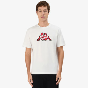 Kappa - T-Shirts & Top Uomo Bianco - Logo Getto