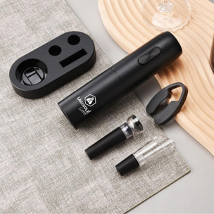 Ouvre-bouteille électrique noir rechargeable