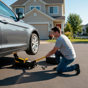 Cric Sollevatore Idraulico Per Auto Martinetto 2t Ruote Bidirezionali A Cuscinetto Assetto Ribassato Professionale Veicoli Auto Moto Con Valigetta