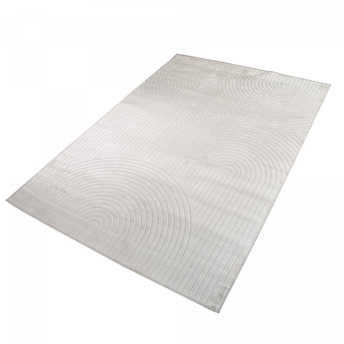 Tapis fin Nigo en viscose, fabriqué en Belgique