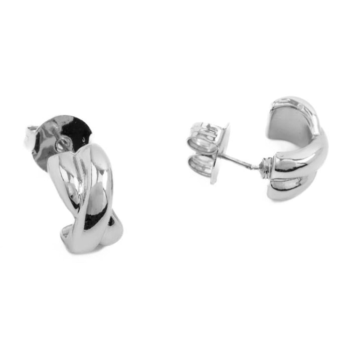 Pendientes Lux by Lux acabados en Rodio