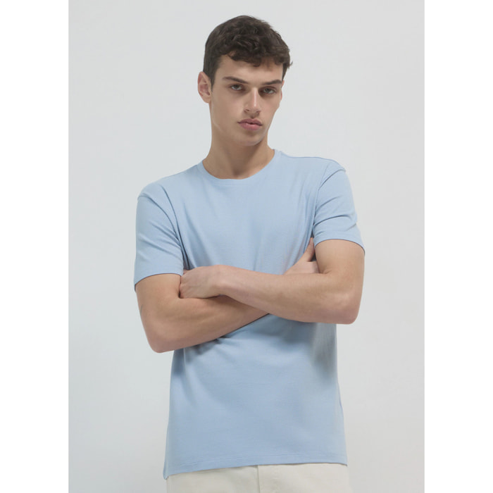 T-shirt tessuto lavorato