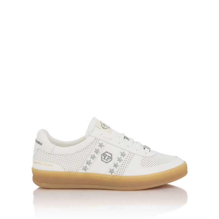 PHILIPP PLEIN Perforated Leather Sneakers RETRO REBEL