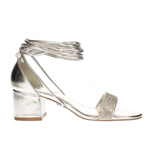 Sandali Donna Tata Italia Argentato