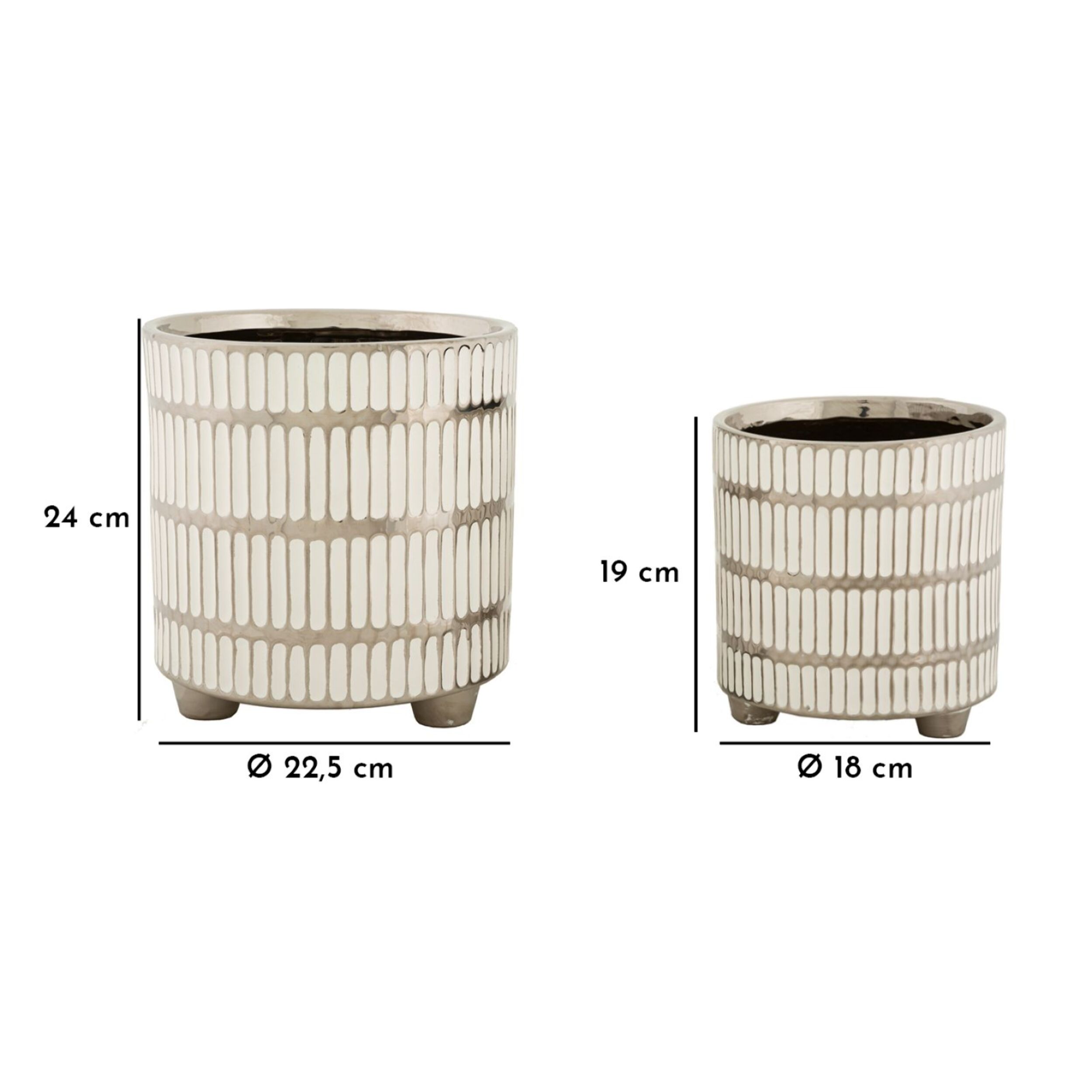 P/VASI COPPIA RAY CM Ø 22,5X24-18x19