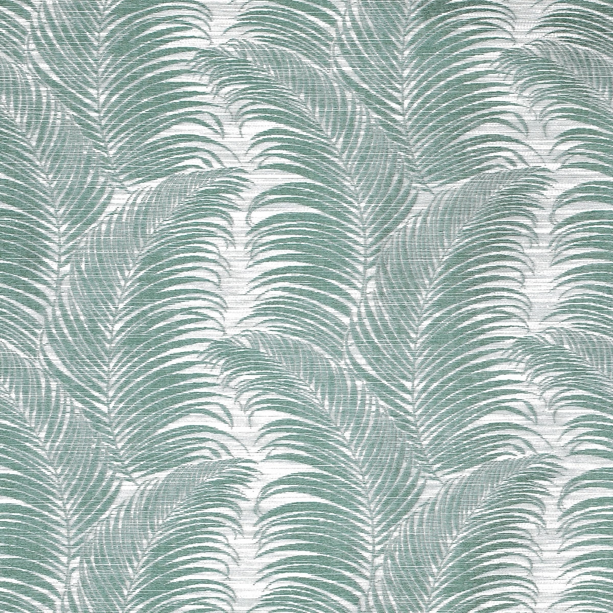 Tissu imprimé aux motifs de palmes - Bleu