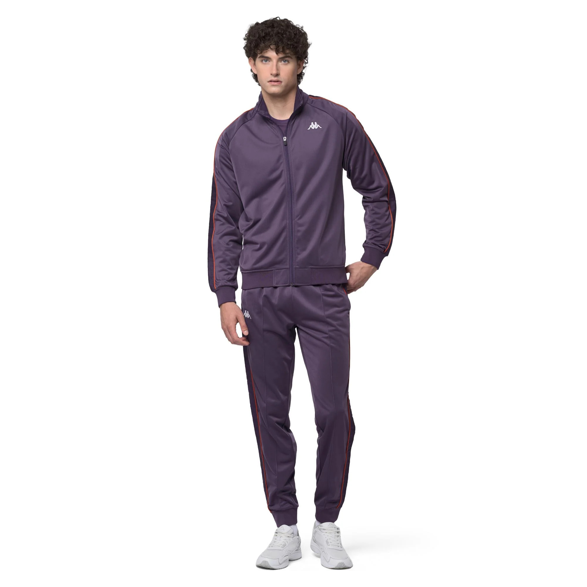 Kappa - Pantaloni Uomo Viola - 222 Banda Rastoria Slim