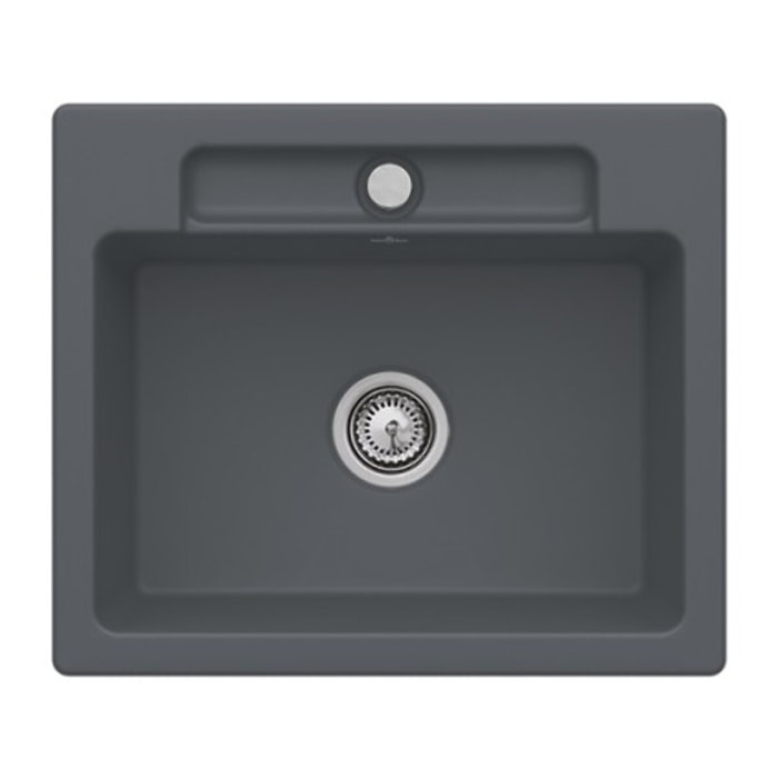 Evier 1 bac Siluet 60 S Graphite CeramicPlus avec vidage manuel
