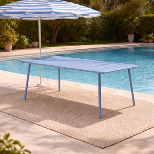 Table de jardin 10-12 places 234cm bleue EVORA