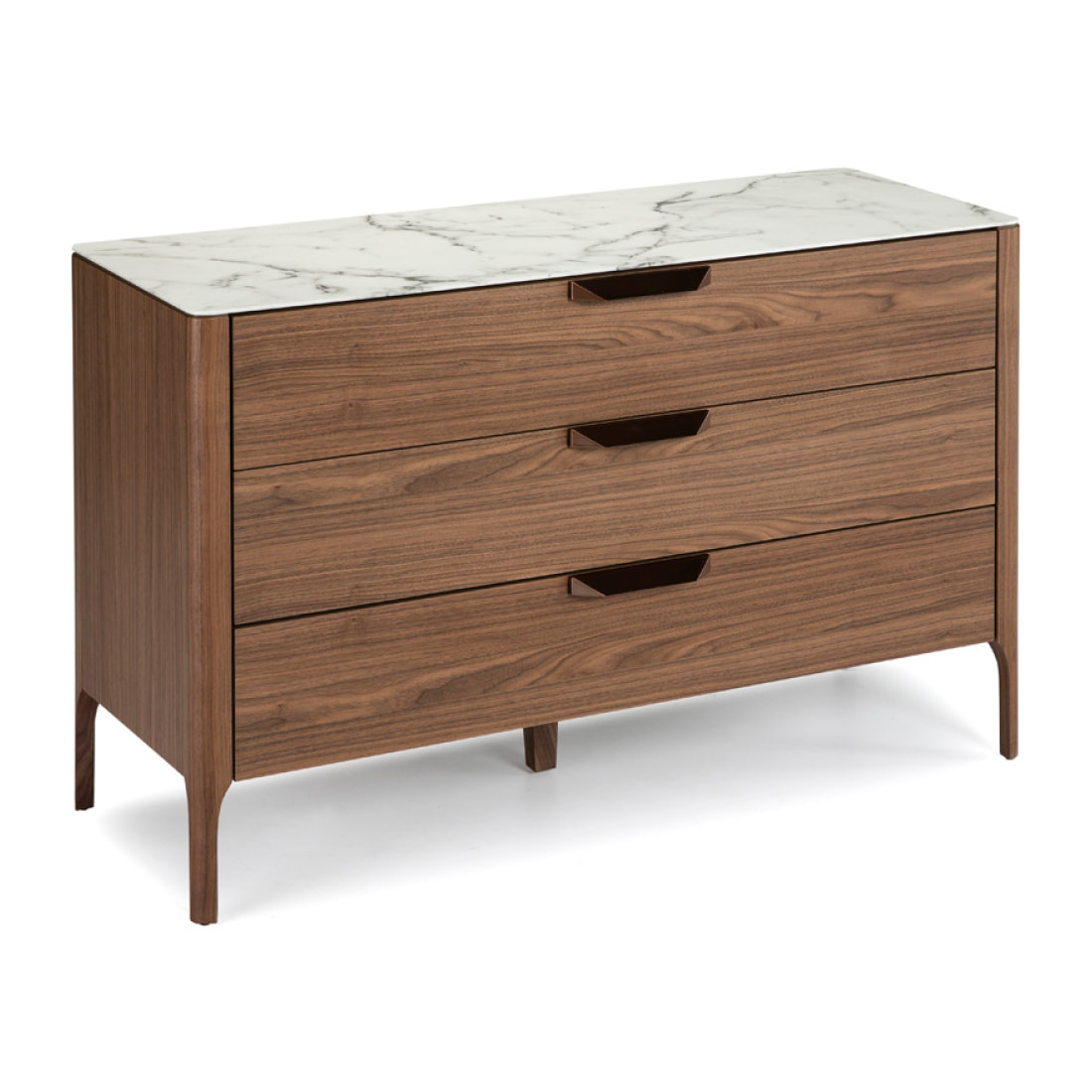 Aparador de nogal y cerámico 120x45x80cm