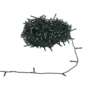 Guirlande lumineuse extérieure solaire 400 LED blanc chaud l.40m