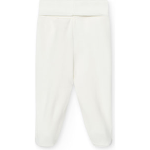 Polaina bebé algodón elástico con pies