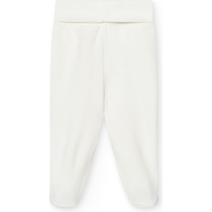 Polaina bebé algodón elástico con pies