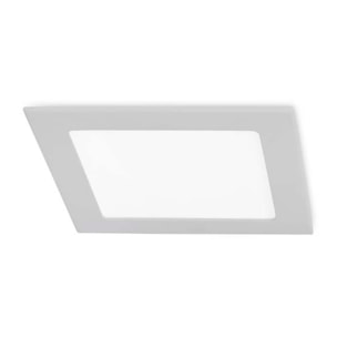 Easy square downlight cuadrado con luz led blanco frío 6000K en color gris