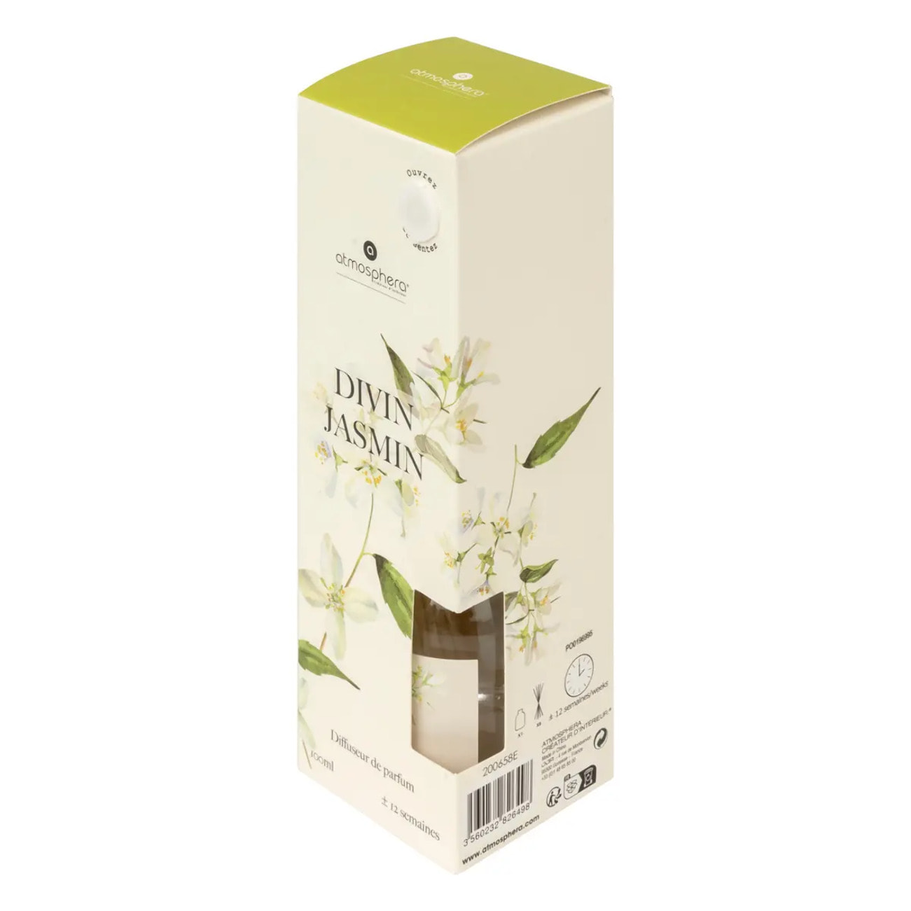 Diffuseur de parfum Oudy 100ml verre jasmin