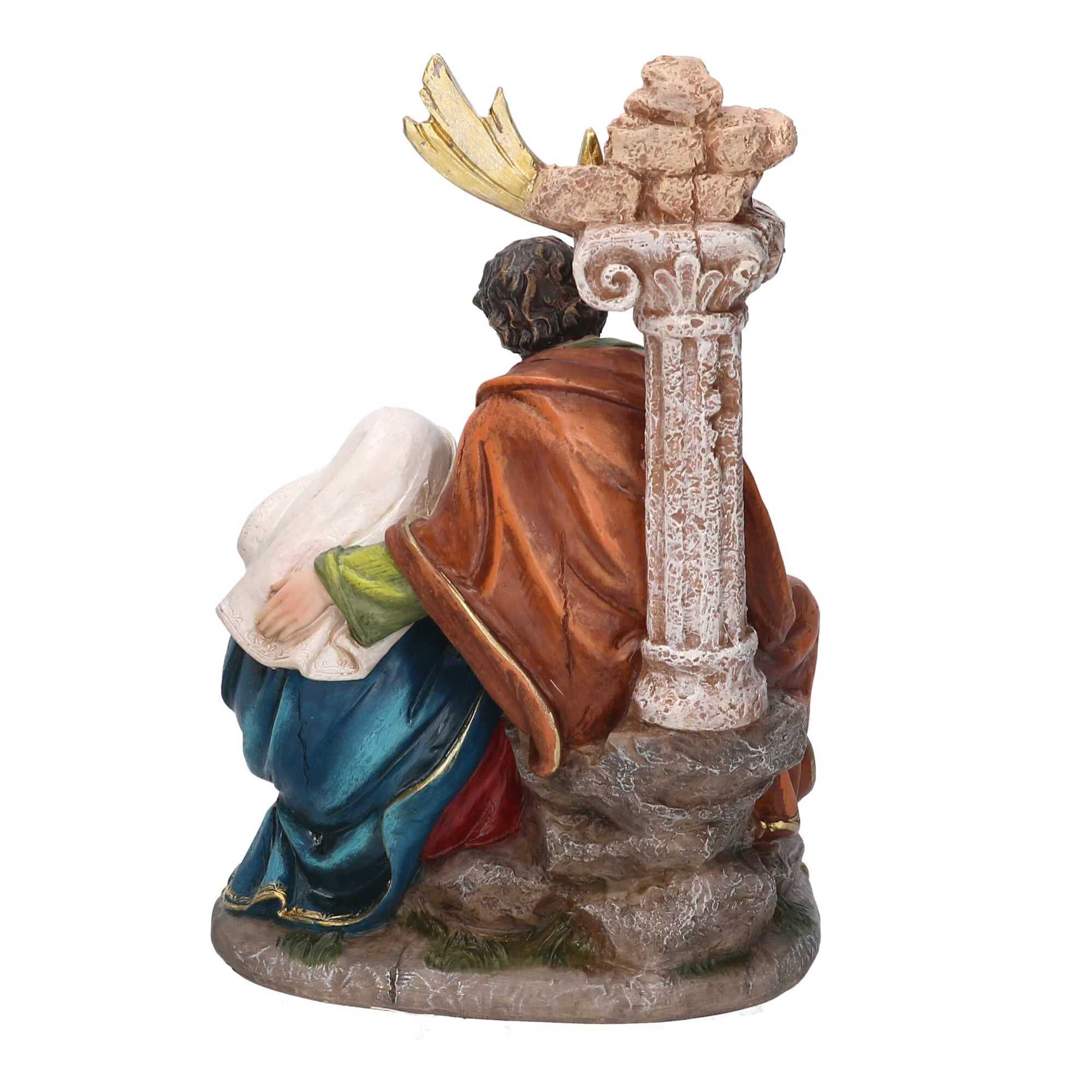 Nativita' in resina con colonna cm15x11h23