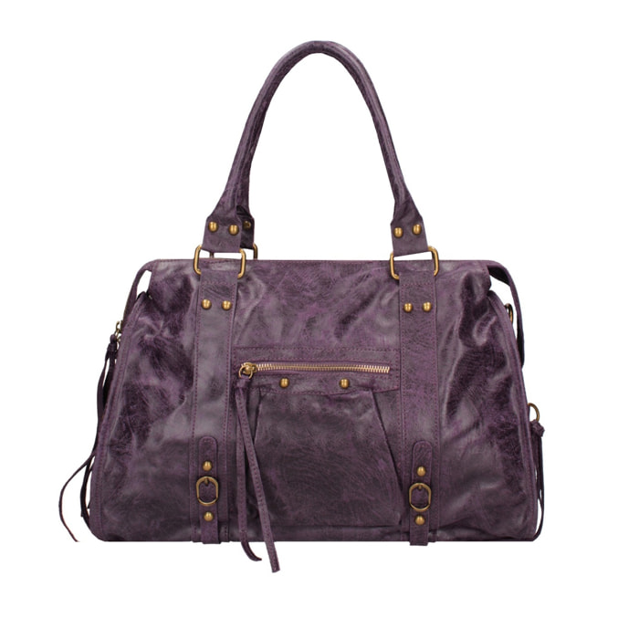 Borsa a spalla da donna - Modello Clara - Vera pelle - 41.0 x 28.0 x 13.0 cm
