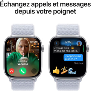 Montre connectée APPLE WATCH Serie 10 46mm Alu/Argent Loop Cellular