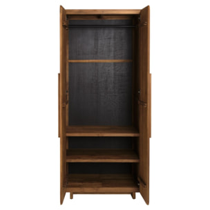 SIXTINE - Armoire 2 portes 80x195cm en bois de teck recyclé