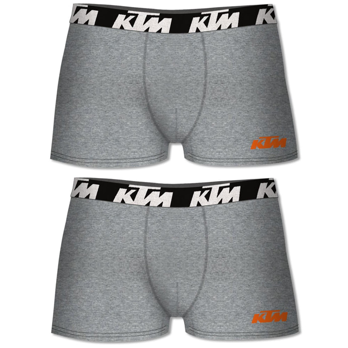 Set de 2 calzoncillos bóxer ktm gris claro