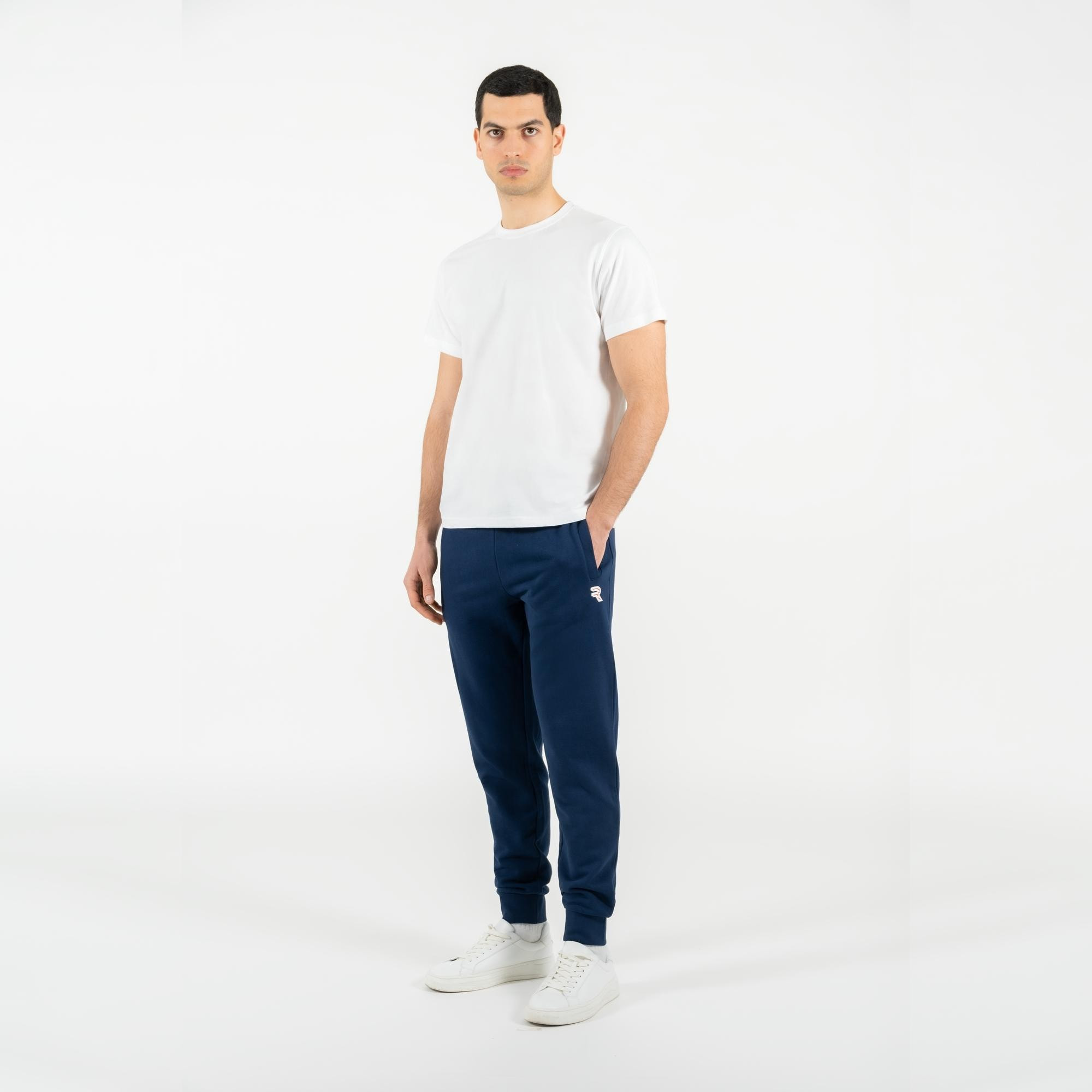 Pantaloni joggers in cotone organico narrow fit