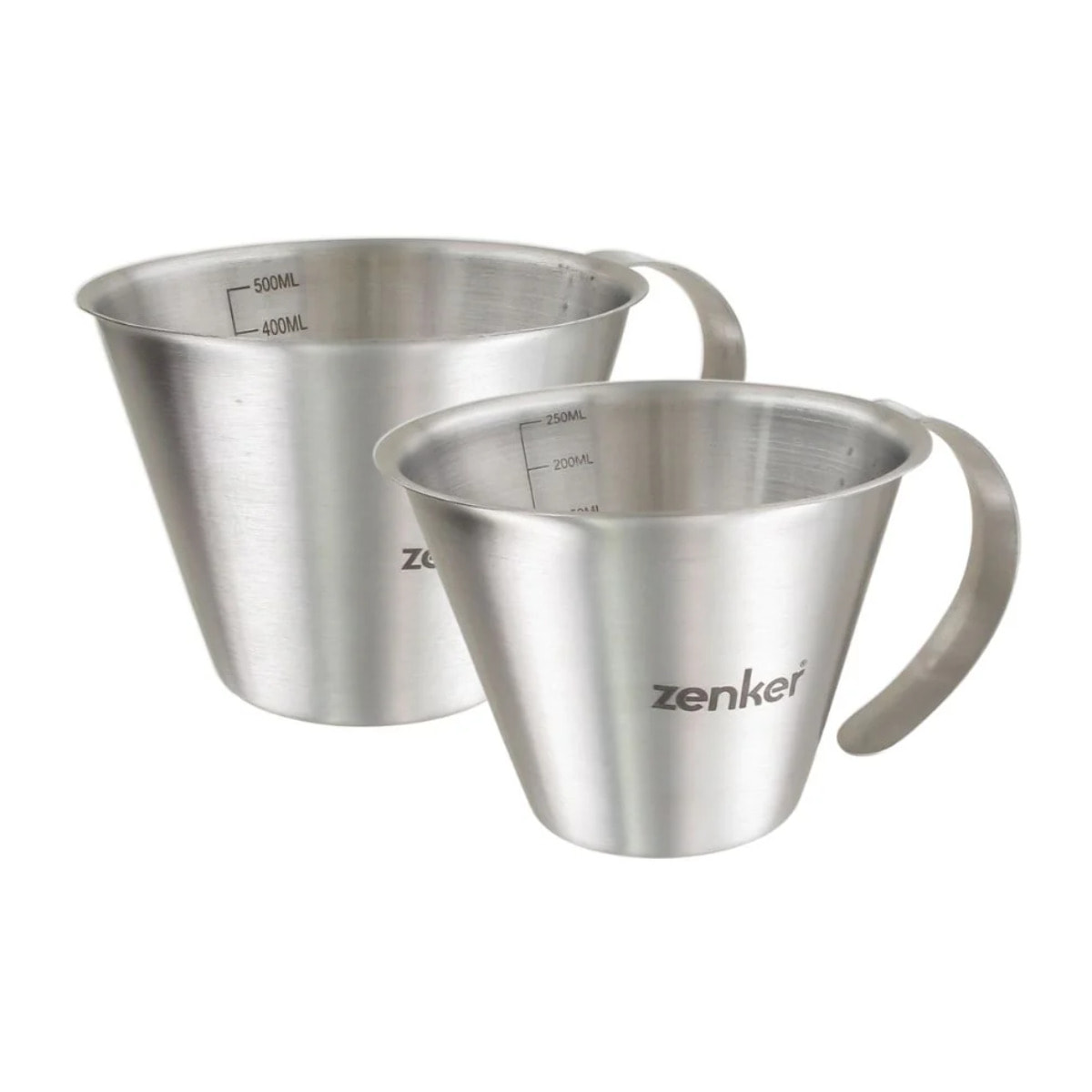 Lot de 2 verre doseur inox de 250 ml et 500 ml Zenker Smart Pastry