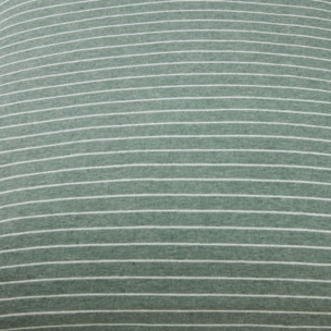 Funda cojín punto algodón sostenible Punto color verde Punto de algodón