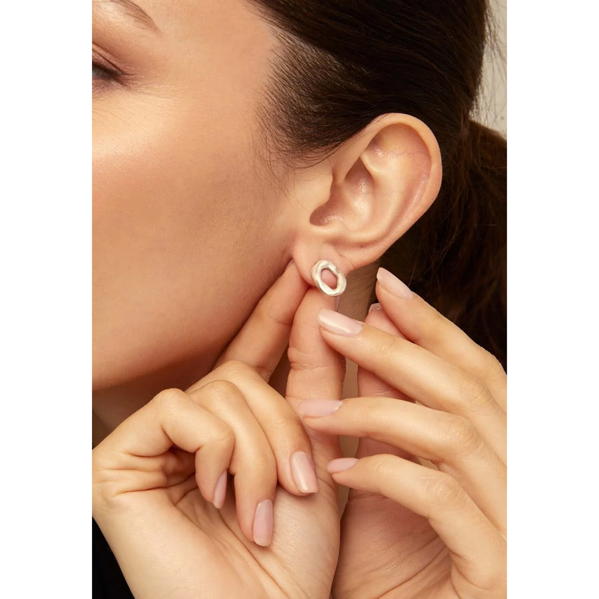 Pendiente Joy of living PLATEADO U