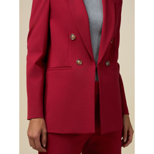 Oltre - Blazer in punto milano - Rosso