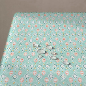 Nappe anti-taches Africa - 100% coton - turquesa