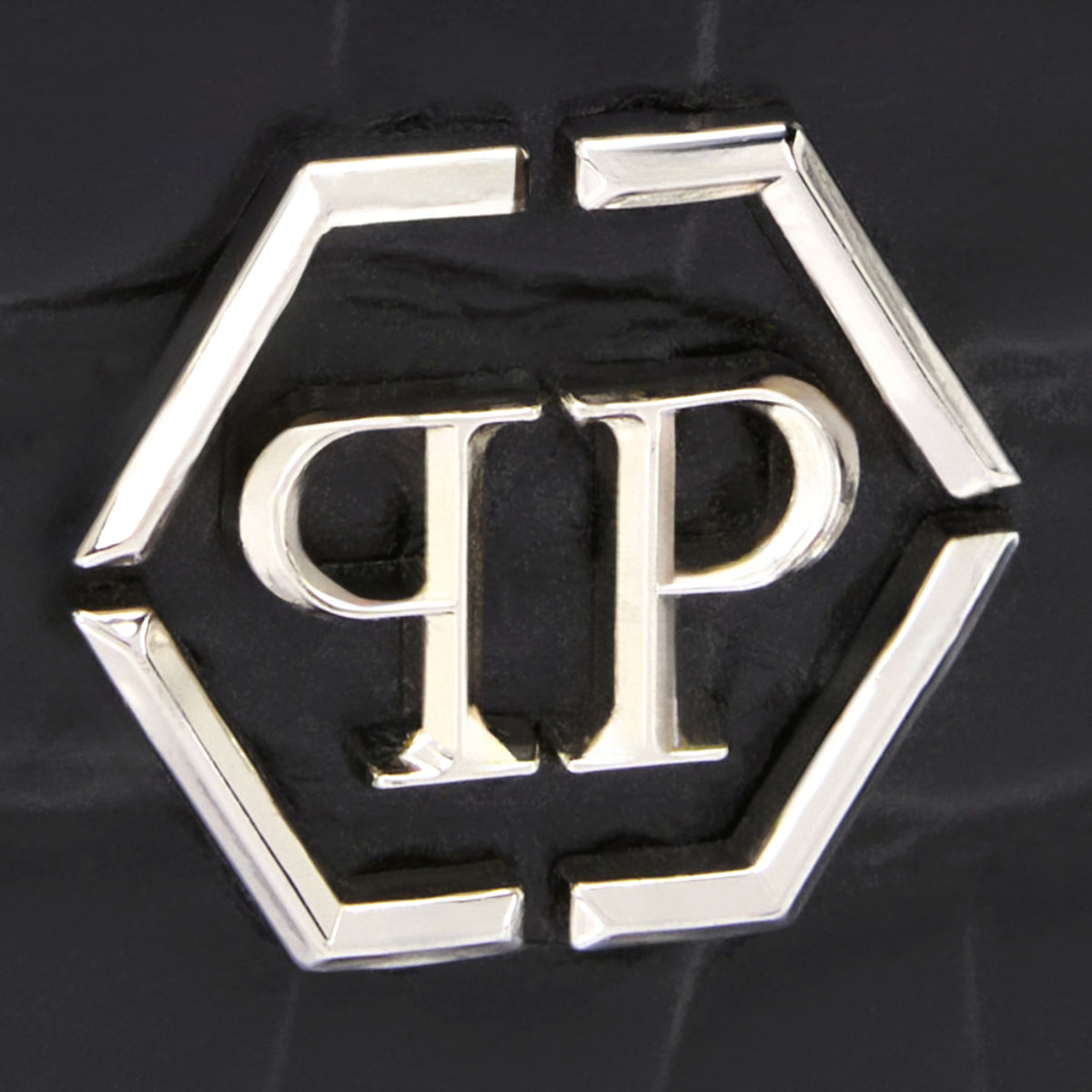 PHILIPP PLEIN Leather French Wallet Cocco