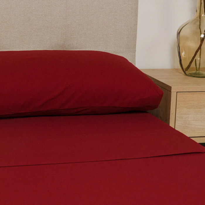 Set di lenzuola in cotone percalle lisce