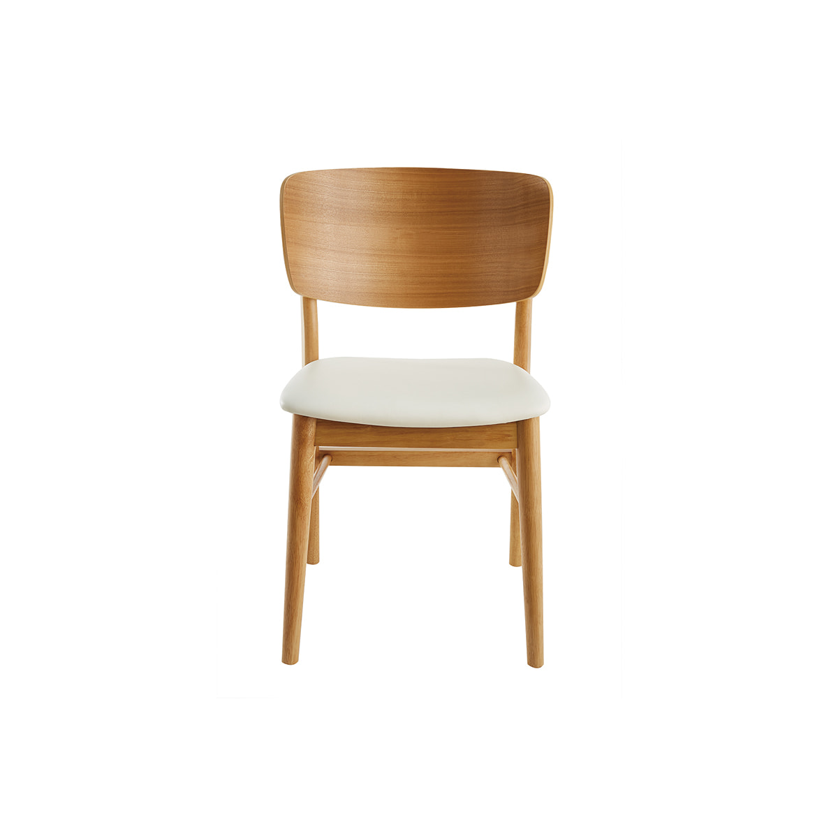 Chaises scandinaves en bois clair et blanc (lot de 2) SHELDON