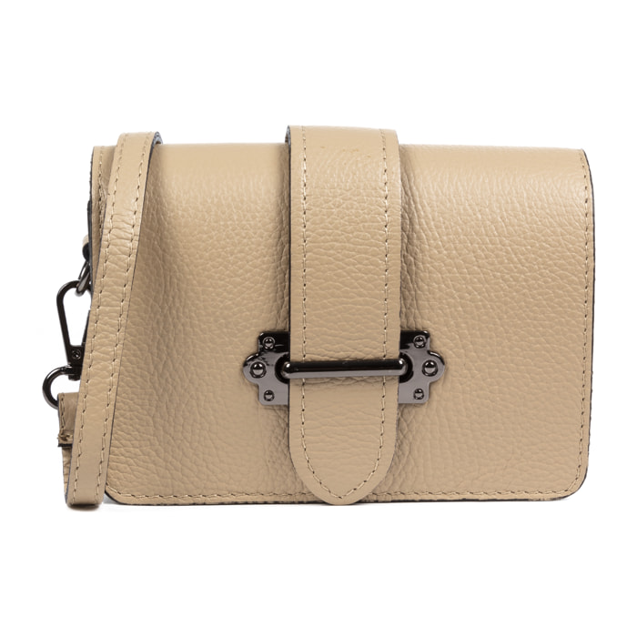 Camelia Bolso bandolera Mujer.Piel auténtica Dollaro