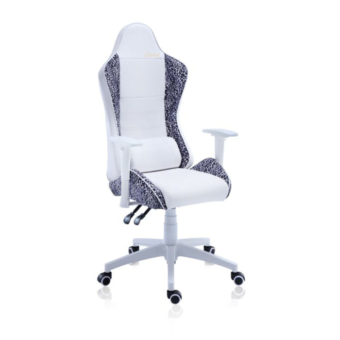 Silla gaming Gear Leopard Leopard - Blanco