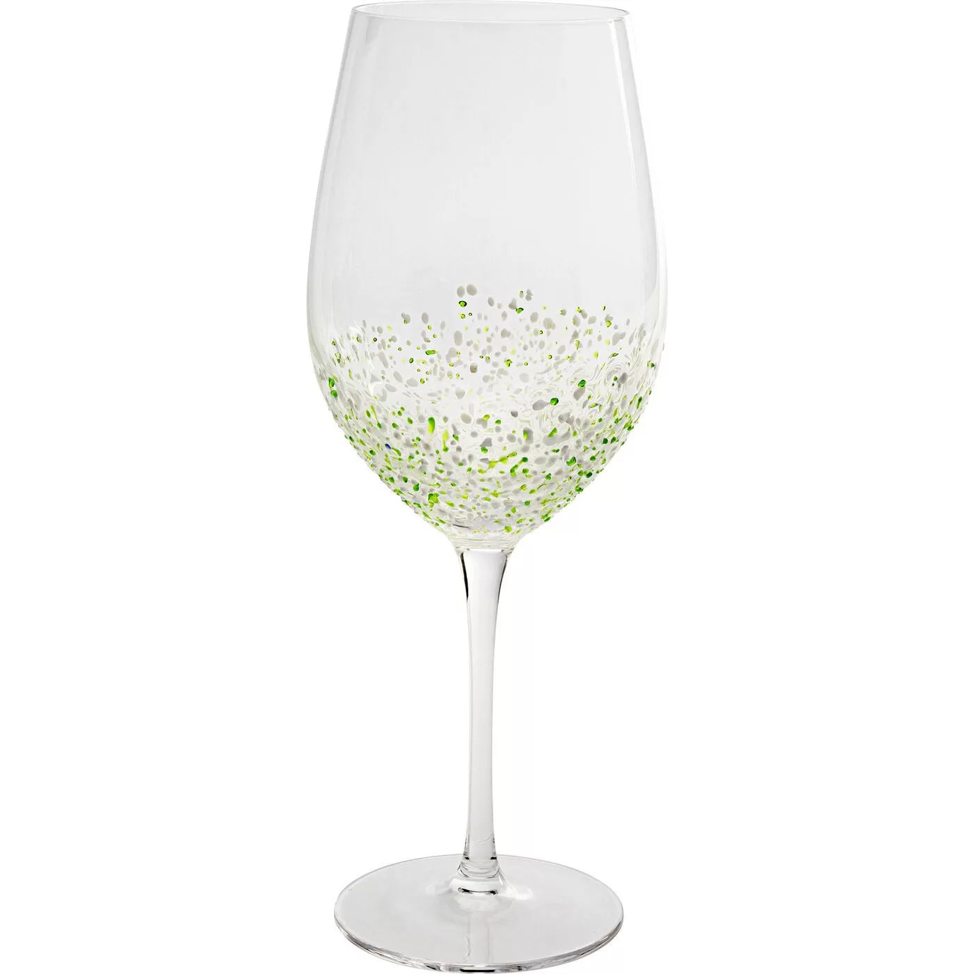 Verres à vin Confetti verts set de 6 Kare Design