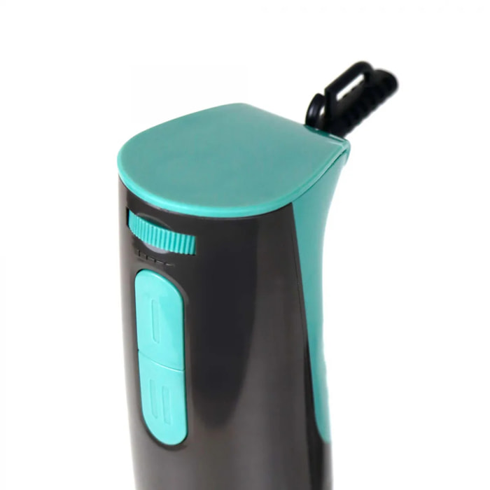 Batidora de mano JATA JEBT1790 de 800 W. 4 cuchillas. Función turbo. Incluye picadora y vaso medidor