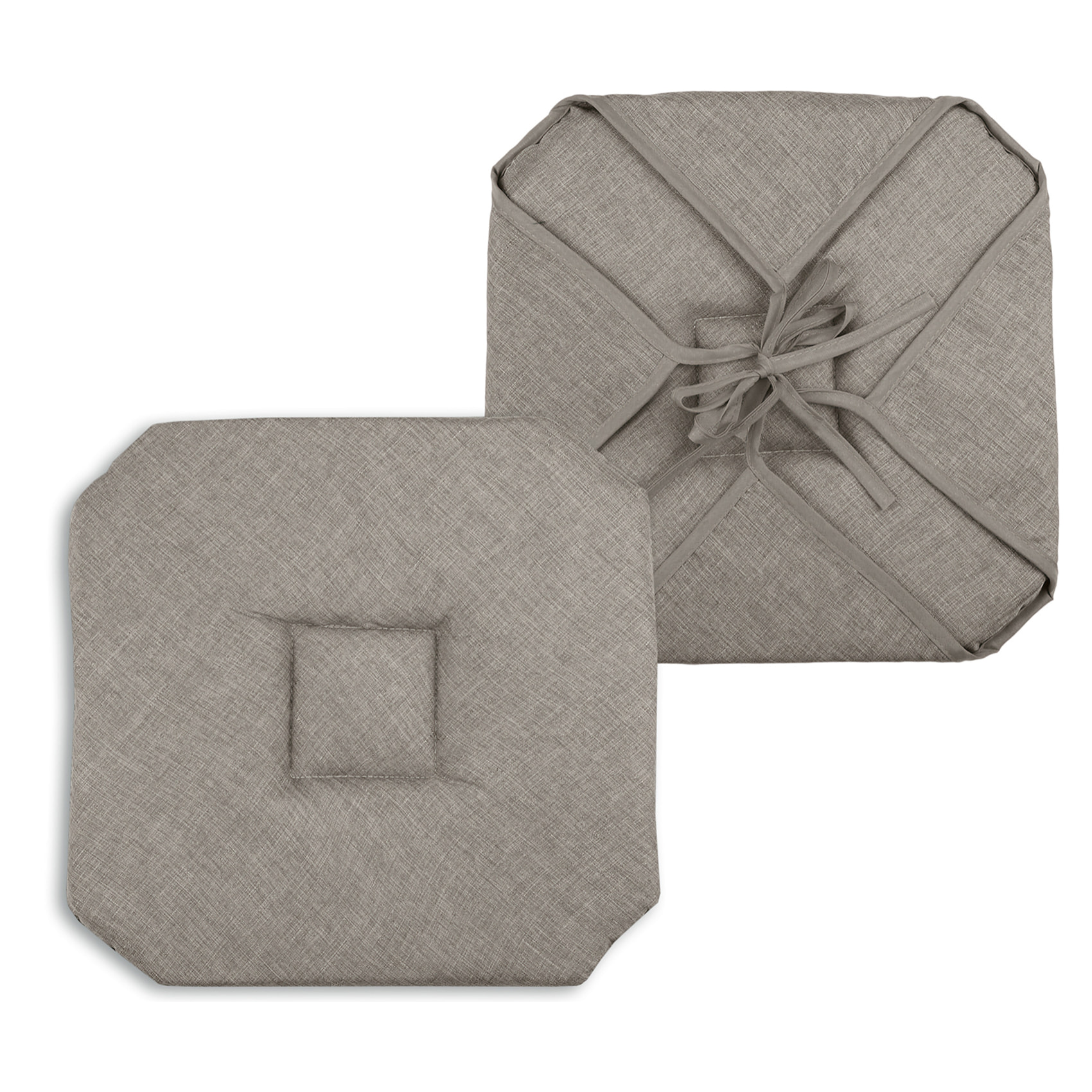 Galette de chaise italienne et unie - Naturel