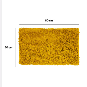 Tapis de bain 50x80 cm Jaune Colorama