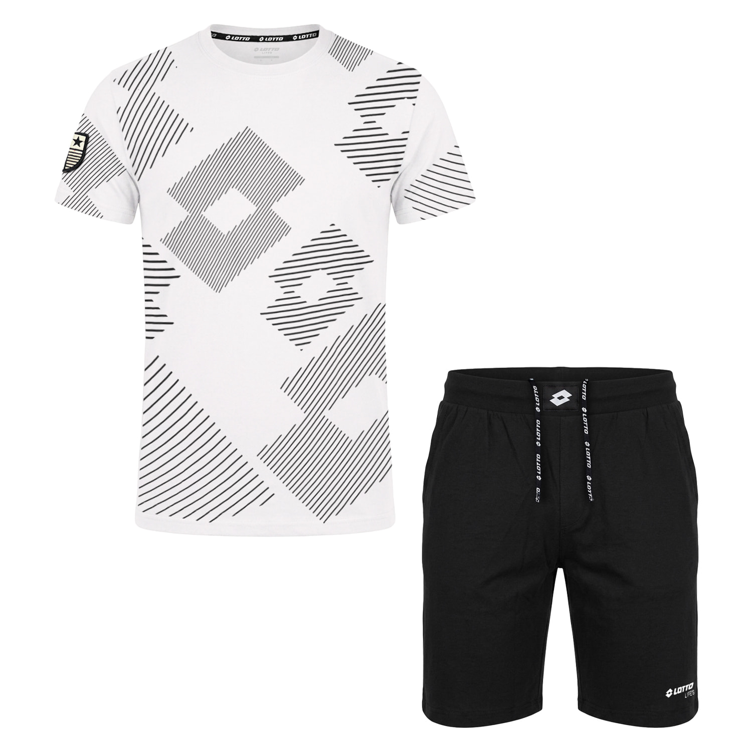 Completo Sportivo Uomo LOTTO Cotone Corto
