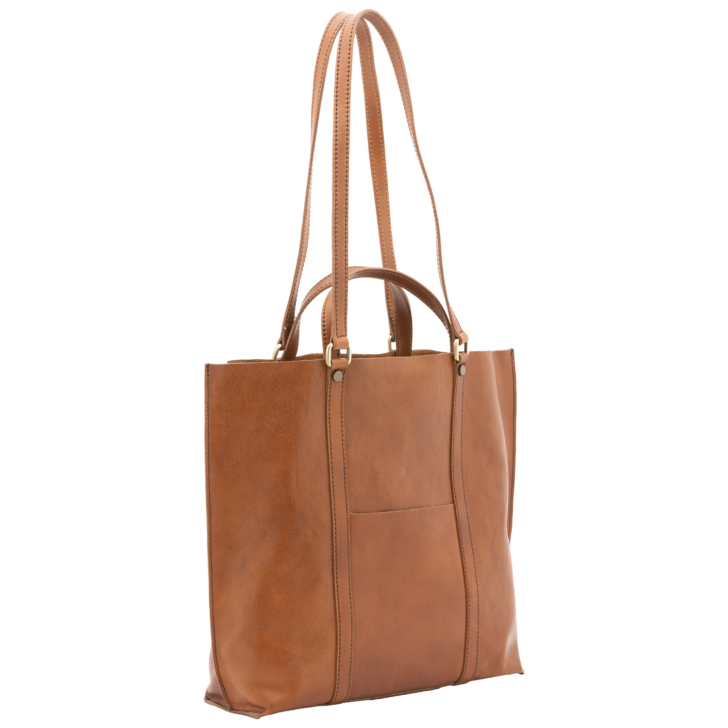 Borsa a spalla  unisex In Vera pelle Made in Italy 36x10x35 cm