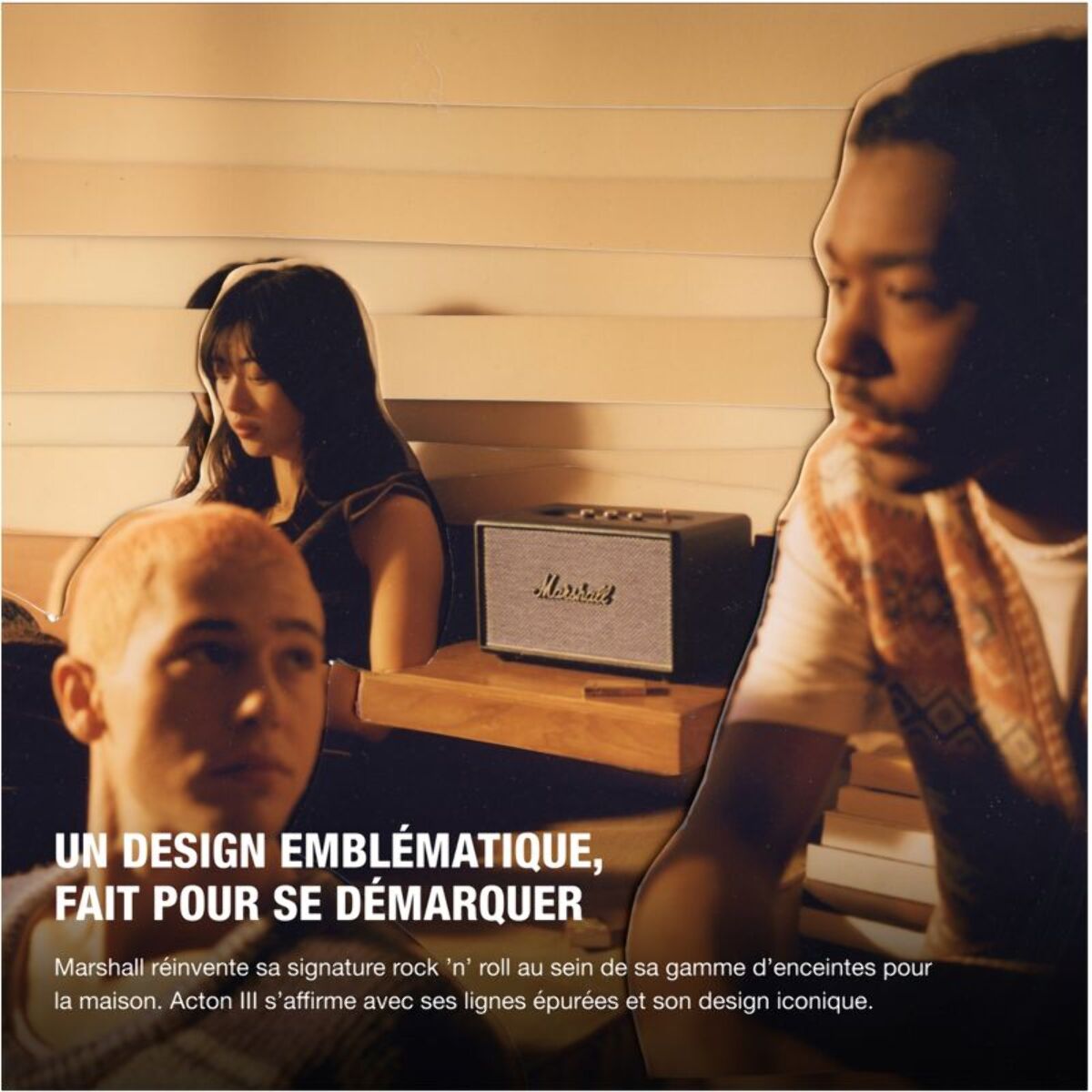 Enceinte résidentielle MARSHALL Acton III Noire - Bluetooth, 60W, design rétro